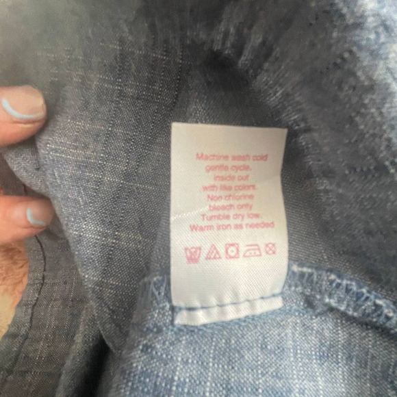 NWT Womens Crop Top & Short 2Pc Set Floral Embroidery Tie-Sleeve Size XS Blue - Picture 11 of 12